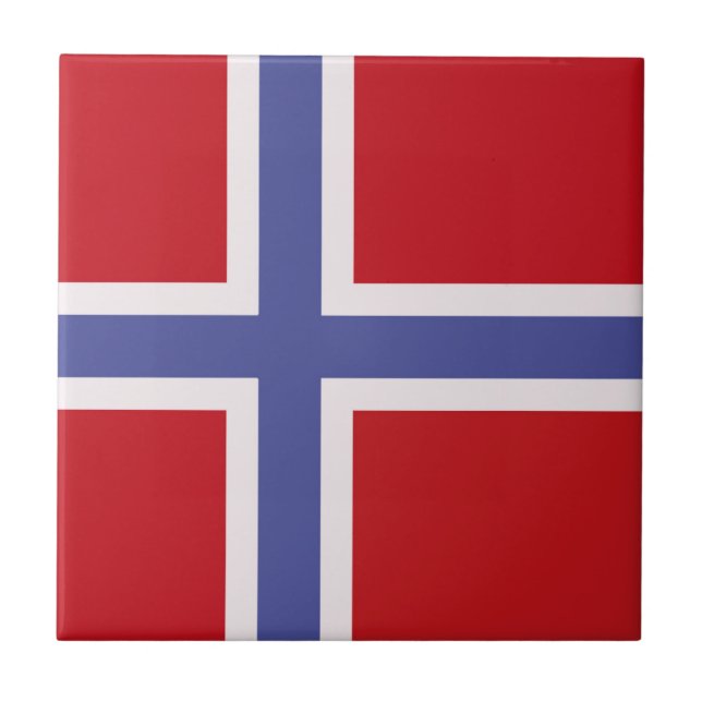 Azulejo Bandera de Noruega (Frente)