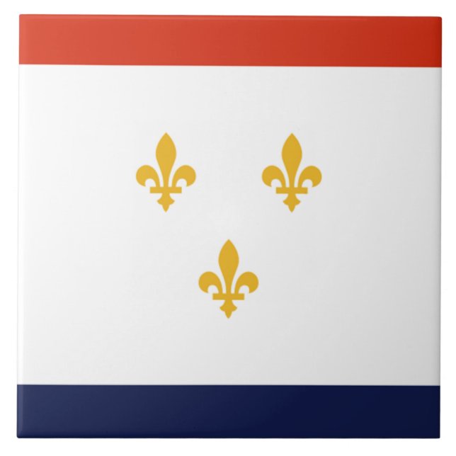 Azulejo Bandera de Nueva Orleans (Frente)