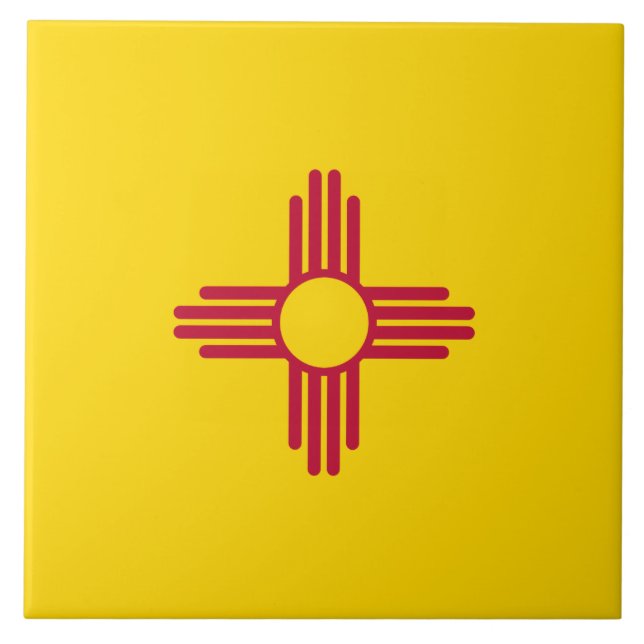 Azulejo Bandera de Nuevo México (Frente)