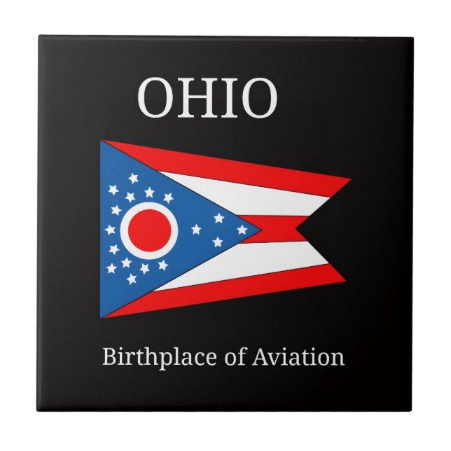 Azulejo Bandera de Ohio (Frente)