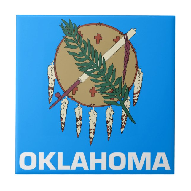 Azulejo Bandera de Oklahoma (Frente)
