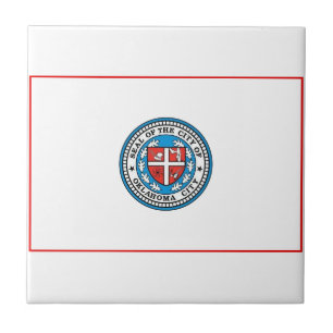 Azulejo Bandera de Oklahoma City (Oklahoma)