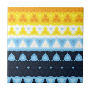 Azulejo Bandera de orgullo Boho Groovy Geométrico Abstract