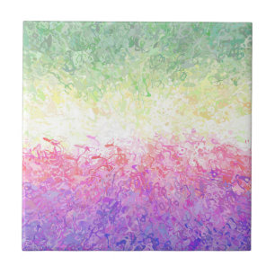Azulejo Bandera de orgullo Genderdoe abstracta boho groovy