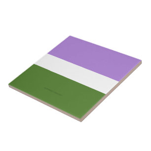 Azulejo Bandera de orgullo genderqueer de SlipperyJoe lava