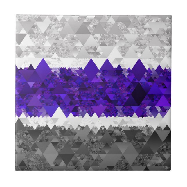 Azulejo Bandera de orgullo Greygender geométrico retro boh (Frente)