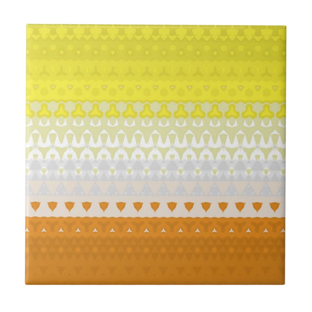 Azulejo Bandera de Orgullo Maverique Geométrica Boho Funky (Frente)