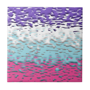 Azulejo Bandera de orgullo multissexual funky trippy ondul