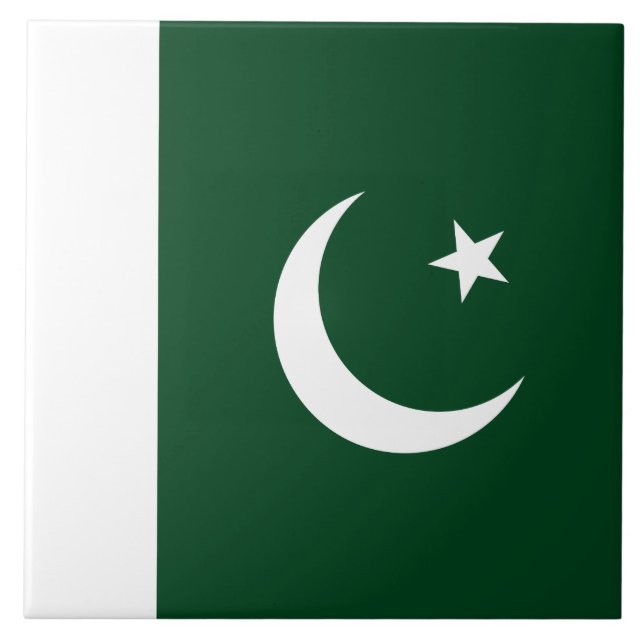 Azulejo Bandera de Pakistán (Frente)