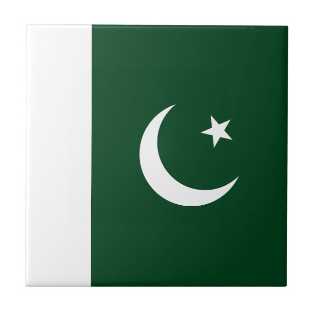 Azulejo Bandera de Pakistán (Frente)