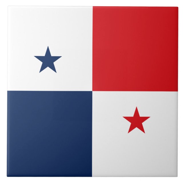 Azulejo Bandera de Panamá (Frente)