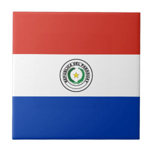 Azulejo Bandera de Paraguay
