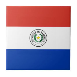 Azulejo Bandera de Paraguay