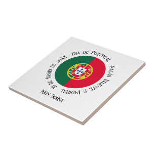 Azulejo Bandera de Portugal para el Día de Portugal