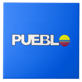 Azulejo Bandera de Pueblo (Colorado)