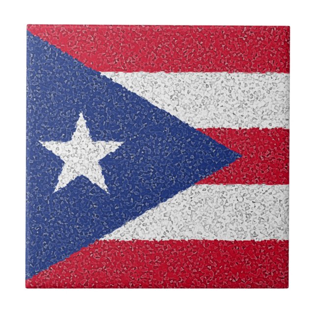 AZULEJO BANDERA DE PUERTO RICO (Frente)