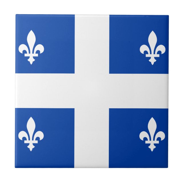 Azulejo Bandera de Quebec (Frente)