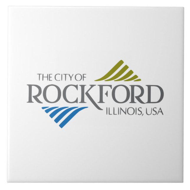 Azulejo Bandera de Rockford (Illinois) (Frente)