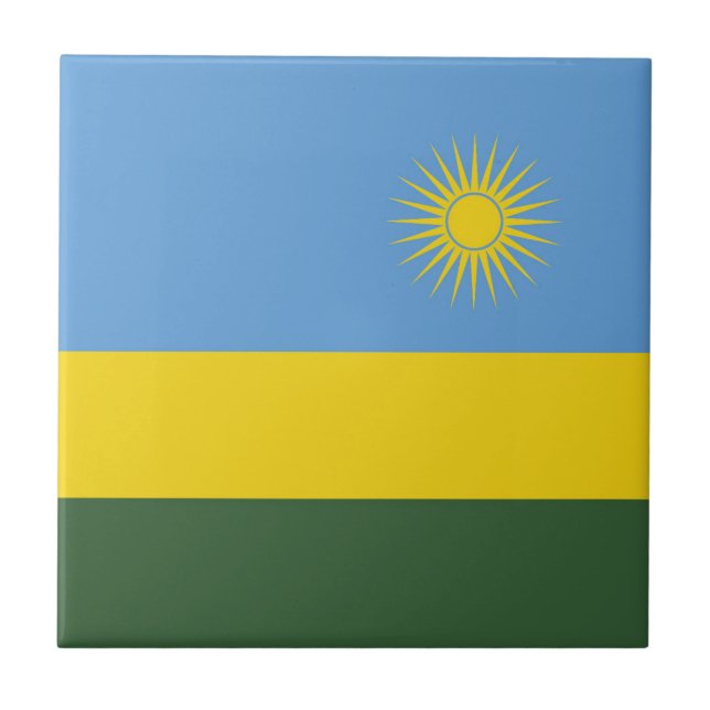 Azulejo Bandera de Ruanda (Frente)