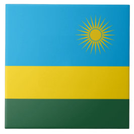 Azulejo Bandera de Ruanda (Ruanda) (país africano)