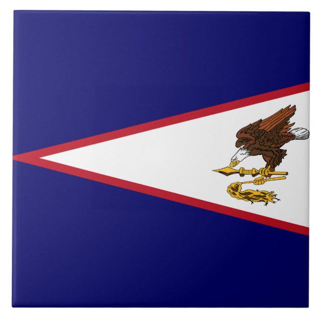Azulejo Bandera de Samoa Americana (Frente)