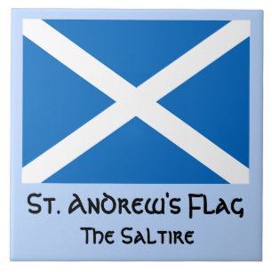 Azulejo Bandera de San Andrés, Saltair, o Bandera de Escoc