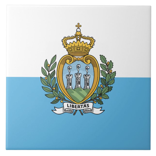 Azulejo Bandera de San Marino (Frente)
