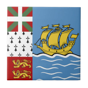 Azulejo Bandera de San Pedro y Miquelón