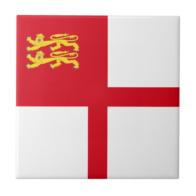 Azulejo Bandera de Sark (Frente)