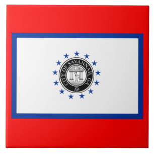 Azulejo Bandera de Savannah (Georgia)