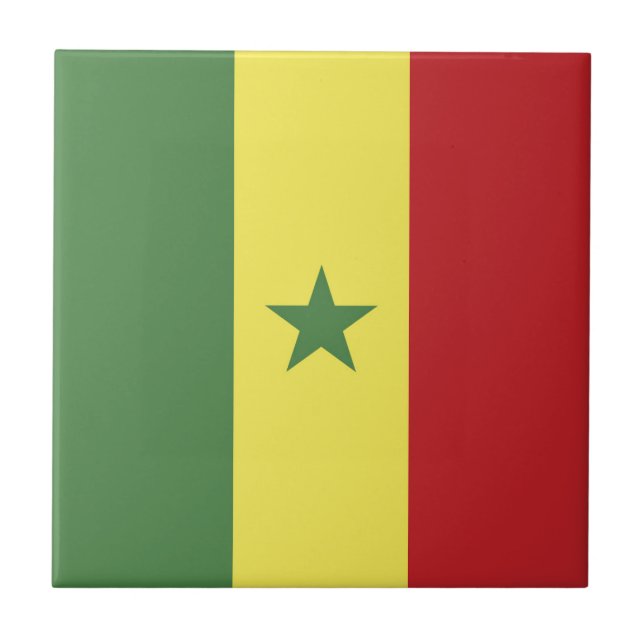 Azulejo Bandera de Senegal (Frente)