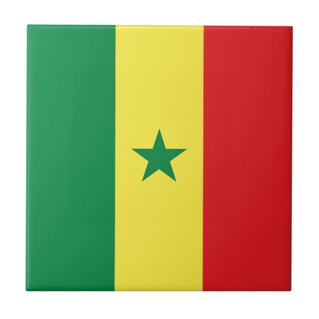 Azulejo Bandera de Senegal (Frente)