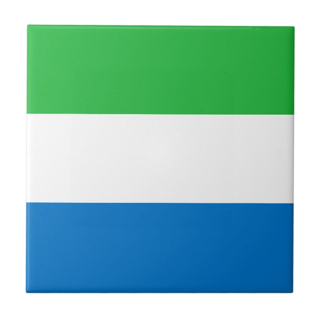 Azulejo Bandera de Sierra Leona (Frente)