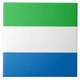 Azulejo Bandera de Sierra Leona