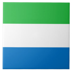 Azulejo Bandera de Sierra Leona