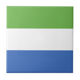 Azulejo Bandera de Sierra Leona