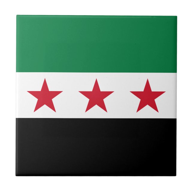 Azulejo Bandera de Siria (Frente)