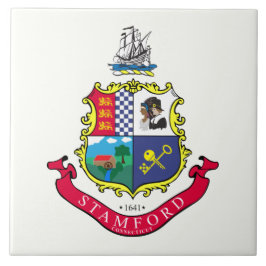 Azulejo Bandera de Stamford (Connecticut)