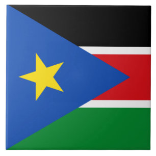 Azulejo Bandera de Sudán del Sur (África)