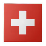 Azulejo Bandera de Suiza<br><div class="desc">Bandera patriótica de Suiza</div>