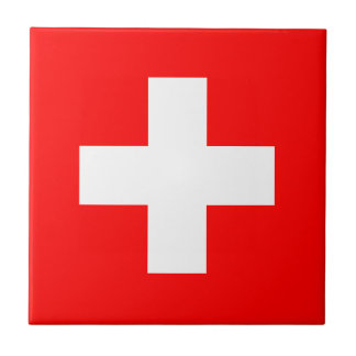Azulejo Bandera de Suiza