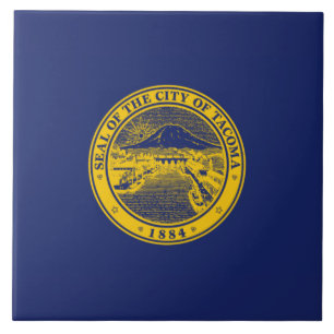 Azulejo Bandera de Tacoma (Ciudad de Washington)