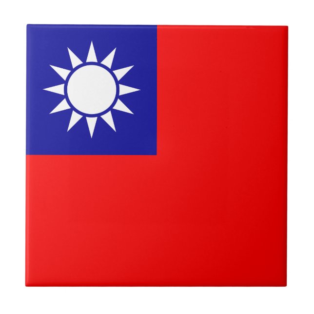 Azulejo Bandera de Taiwán (Frente)