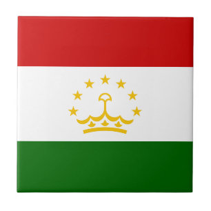 Azulejo Bandera de Tayikistán