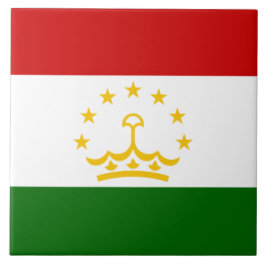 Azulejo Bandera de Tayikistán (tayiko) (República de Tayik