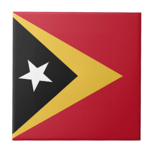 Azulejo bandera de Timor Oriental