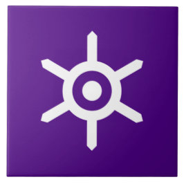 Azulejo Bandera de Tokio (ciudad capital japonesa)