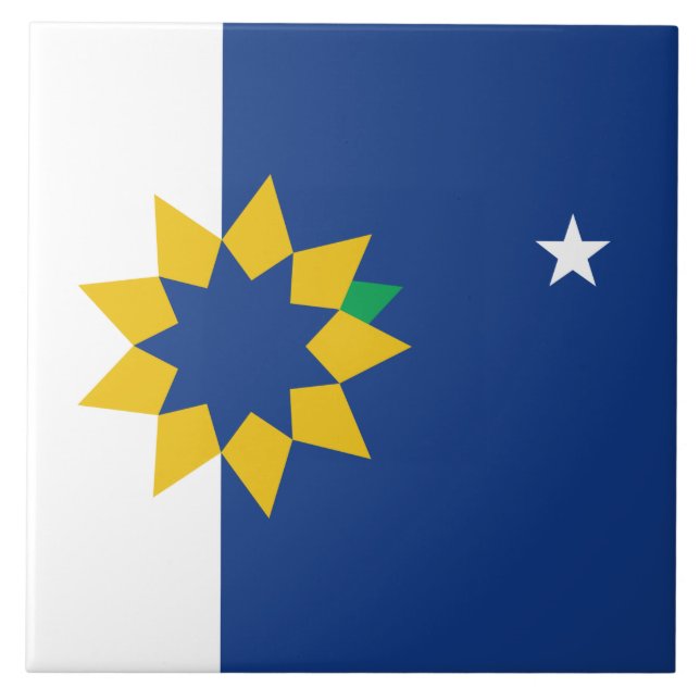 Azulejo Bandera de Topeka (Kansas) (Frente)