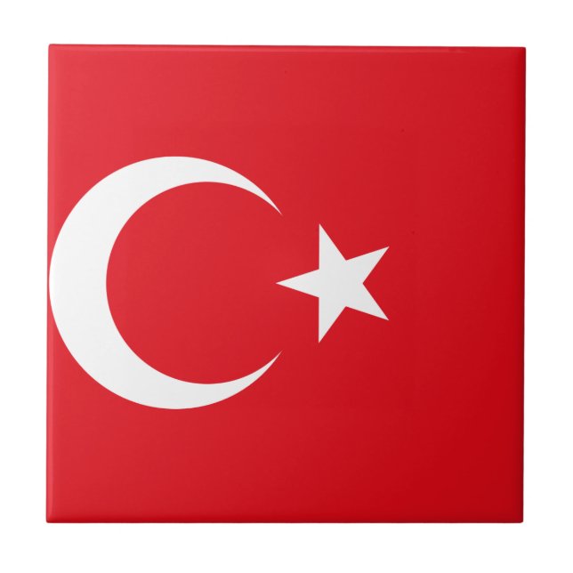 Azulejo Bandera de Turquía (Frente)