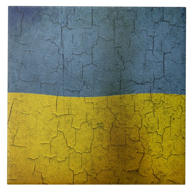 Azulejo Bandera de Ucrania (Frente)